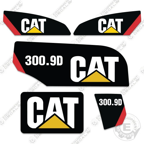 Fits Caterpillar 300.9D Decal Kit Mini Excavator Equipment Decals  - Image 1 of 1