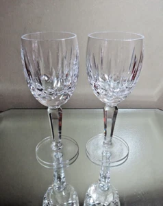 2 Waterford Kildare crystal Claret Wine Goblets plain base - Picture 1 of 11