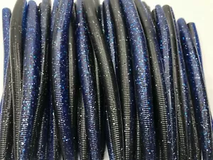 Senko Style Ribbed Stick Bait Soft Plastic Worm Bass Fishing Lure 15ct 5" - Picture 1 of 78