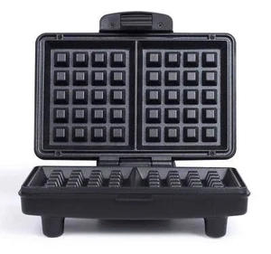 Waffeleisen Livoo DOP217 Edelstahl Waffelautomat Waffelgerät 800 Watt Schwarz  - Bild 1 von 4