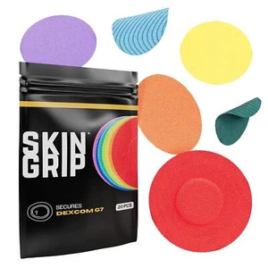 Rainbow 20Ct Skin Grip Adhesive Patches For Dexcom G7 CGM Waterproof Sweatproof - Picture 1 of 7
