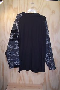 Rothco Tactical Combat Shirt - Black & Gray Camo - New without Tags SZ XL