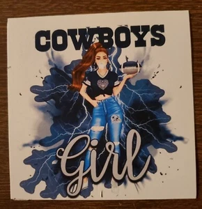 Dallas Cowboys Girl Refrigerator Magnet - Picture 1 of 1