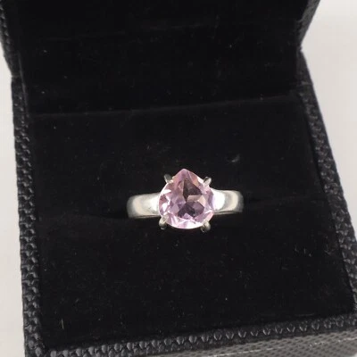 Morganite Gemstone 925 Sterling Silver Ring Handmade Jewelry Ring For Gift - Image 1 of 3
