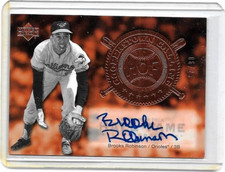 BROOKS ROBINSON 2005 UD HALL OF FAME COOPERSTOWN CALLING CERTIFIED AUTOGRAPH#/25