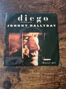 Johnny Hallyday - Diego Libre Dans Sa Tete (Bercy 90) - 7" 45rpm - Misspress VG - Picture 1 of 12