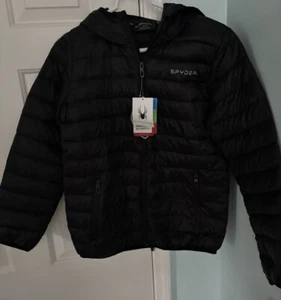 Spyder Packable Jungen gefütterte Jacke mit Kapuze Große 14/16 - neu - Bild 1 von 12