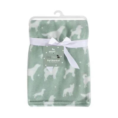SMART CHOICE Super Soft Animal Print Dog Blanket Warm Cosy Pet Puppy Bed Cover 90x70cm