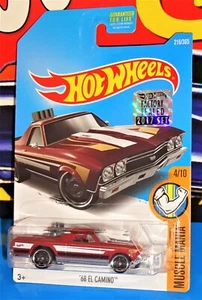 Hot Wheels 2017 Factory Set Muscle Mania #216 '68 El Camino Mtflk Dark Red - Picture 1 of 2