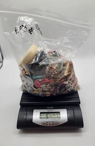 5lb BULK SCRAP LOT OF JEWELRY-ALL PIECES, PARTS, JUNK, CRAFT Bag#4 *READ - Picture 1 of 10