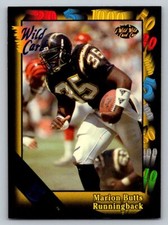 Marion Butts Wild Card 1991 83 San Diego Chargers 5 STRIPE