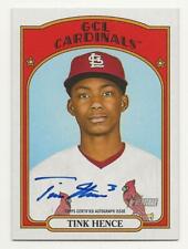 2021 Topps Heritage Minors TINK HENCE Real One Autograph Auto GCL CARDINALS #TH