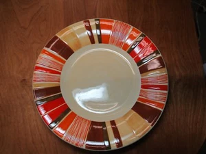 Pottery Barn China STRIPED SAUSALITO Dinner Plate 12" 1 ea  2 available - Picture 1 of 5