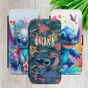 STITCH CASE FOR IPHONE SAMSUNG PIXEL FLIP WALLET PHONE COVER WATERCOLOUR GIFT - Picture 1 of 18