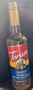 Torani French Vanilla Flavored Syrup For Coffee - Picture 1 of 4