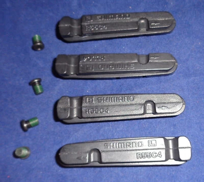 FULL SET Genuine Shimano R55C4 Ultegra, Dura Ace, 105 Road Bike Brake Pads - Image 1 of 4