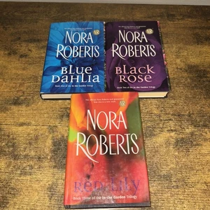 Nora Roberts THE IN THE GARDEN TRILOGY Series complete set all 3 hardcover books - Foto 1 di 2