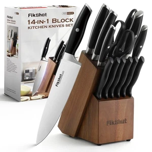 Block Set, Kitchen Sets, High Carbon Stainless Steel Full Tang set, Razor-Sha... - Picture 1 of 9