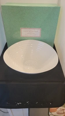 Portmeirion Sophie Conran-White Lg Salad Bowl 12" NIB Dishwas Freezer Micro Safe - Image 1 of 4