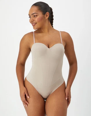 Maidenform Multiway Tummy Control Shapewear Thong Bodysuit, Built-in Balconette - Image 1 of 4