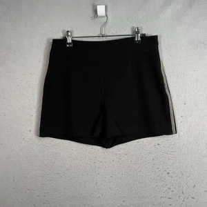 Pantaloncini sartoriali neri Zara Basic donna taglia media con bordo in perline - Foto 1 di 10