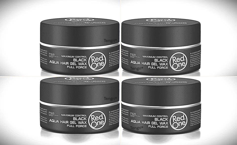 RedOne Aqua Hair Gel Wax Full Force Black, 4 x 150ml - Bild 1 von 1