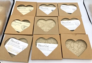 Pampered Chef Steinzeug Herz Shortbread Keksformen Backen Menge 8 + 1 - Bild 1 von 12