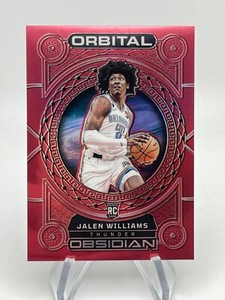 2022-23 Obsidian JALEN WILLIAMS Red Flood Orbital Rookie Insert #18 OKC Thunder