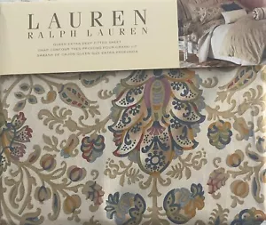 Ralph Lauren Marrakesh Rug Queen Extra Deep Fitted Sheet NEW - Picture 1 of 3
