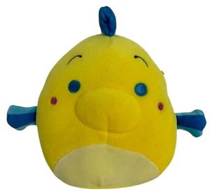 Disney Squishmallows Plush Toy Flounder Fish Soft Kellytoy Jazwares 8 Inch Cute - Picture 1 of 11