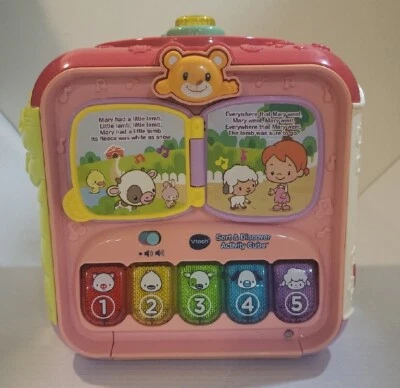 V tech sort and discover activity cube-red - Image 1 of 4