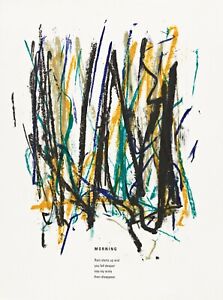 JOAN MITCHELL 'Morning' from 'Poems' 1992 Ltd. Edition Lithograph Print Framed