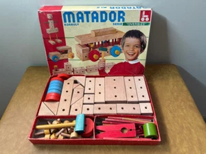 Vintage Matador Construction Toy by Korbuly - Oversize Box Set - Picture 1 of 3