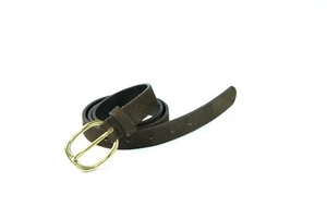Cinturon de mujer piel nobuck color marron talla 85 ancho 2.5cm - Imagen 1 de 3