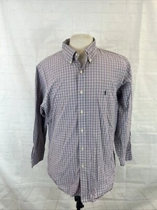 CUSTOM FIT Ralph Lauren Men's Purple & Green Plaid Dress Shirt 17 - 32/33 $98 - Picture 1 of 10