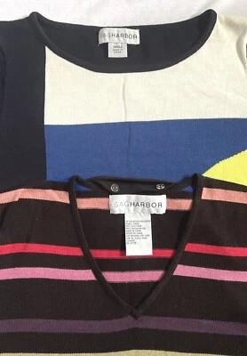 Nuevo Suéter SagHarbor Mangas 3/4 Multicolor Talla S -Elección Color Foto 1 de 4