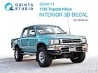 1:35 Toyota Hilux  3D-Printed & colored Interior - Quinta QD35111 (for Meng )