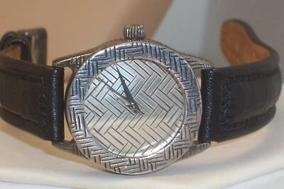 Authentic John Hardy Sterling Silver Woven Bedeg Wrist Watch  4873 - Image 1 of 4