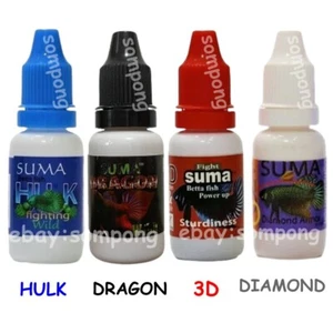 Betta Fish Suma Supplement Food Special Water Dragon, 3D, Diamond, Hulk, 12 ml . - Picture 1 of 7