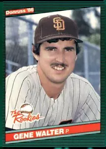 1986 Donruss The Rookies #47 Gene Walter San Diego Padres - Picture 1 of 2