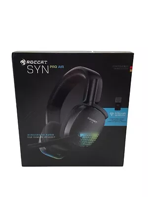 Roccat Syn Pro Air - Kabelloses RGB Gaming Headset mit 3D Audio - schwarz. Seal - Bild 1 von 4