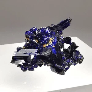 Racimo de azurita de 8,62 quilates / Touissita, Marruecos / Espécimen mineral de cristal en bruto - Imagen 1 de 14