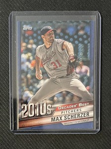 2020 Topps Series 2 Decades Best Blue #DB-93 Max Scherzer - Washington Nationals