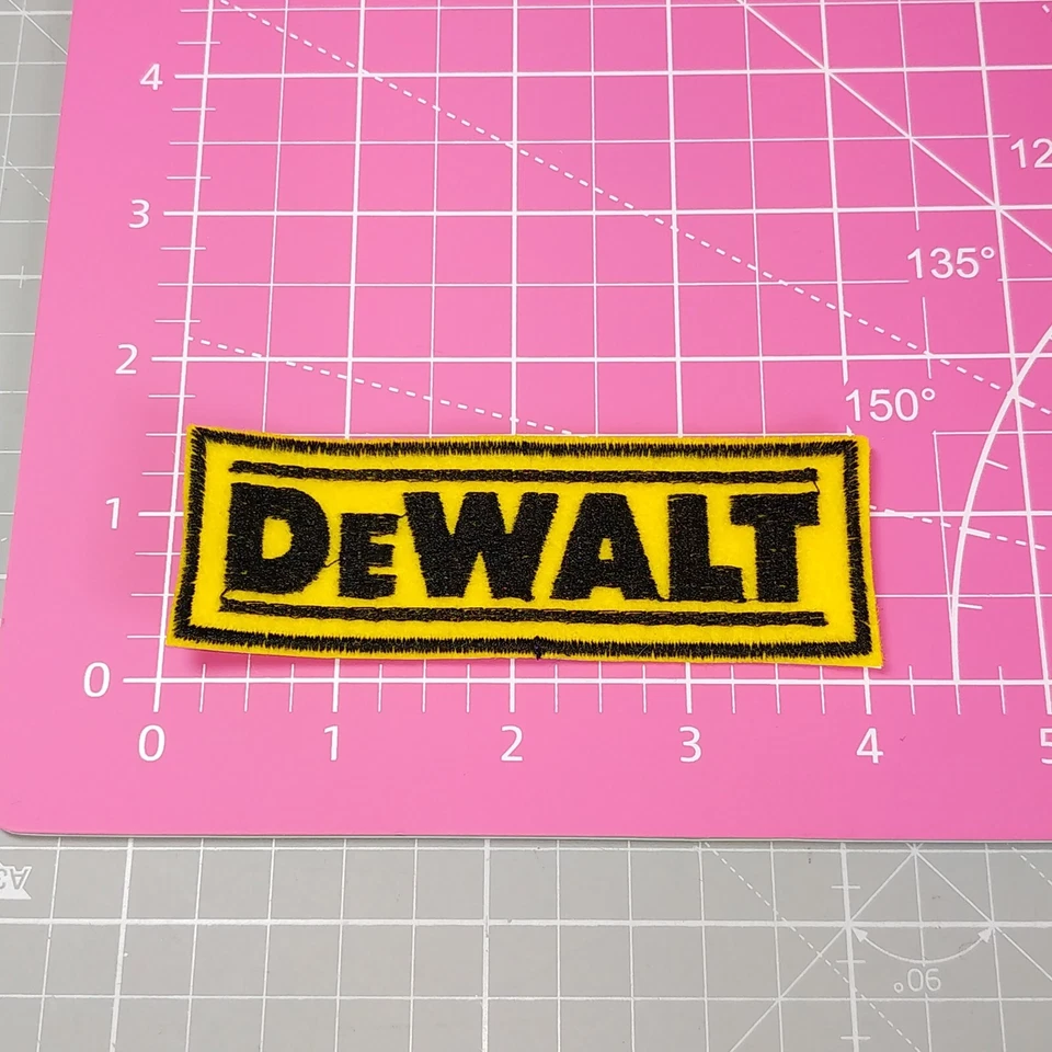 DeWalt Patch Iron-On Tools Logo Applique Embroidered Patch DeWalt - Image 1 of 1