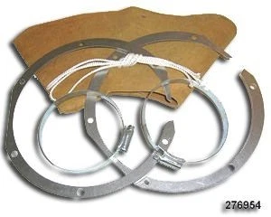 Land Rover Series 1 2 2a 3 Front Axle Swivel Pair Leather Gaiters 276954 Kit Set - Picture 1 of 10