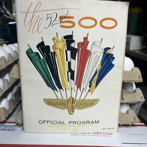 1968 Indianapolis 500 race program The 52nd Indy 500 - Picture 1 of 1