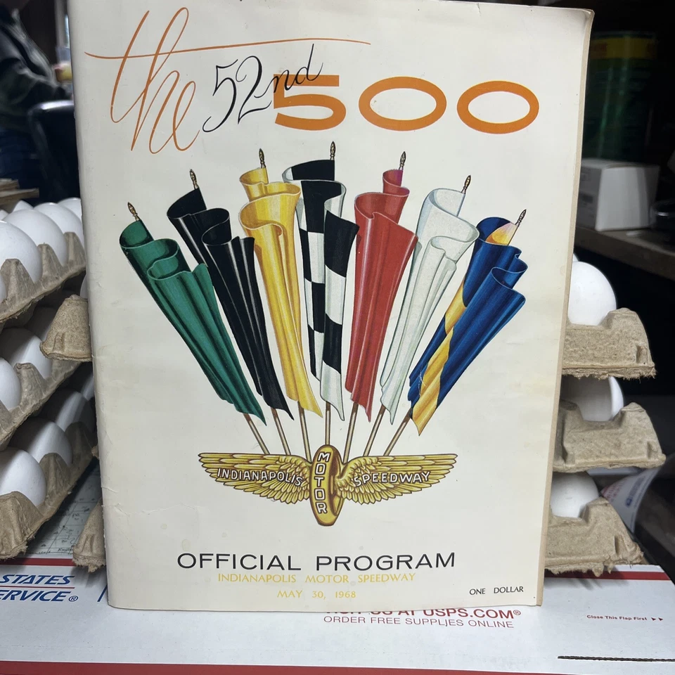 1968 Indianapolis 500 race program The 52nd Indy 500 - Image 1 of 1