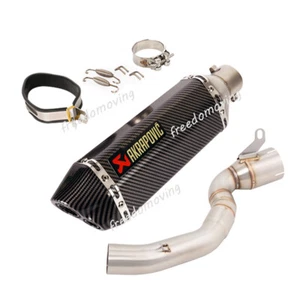 Slip On Mid Exhaust Pipe Aluminum 51mm Muffler Modified For Duke 200 2020-2023 - Imagen 1 de 10