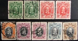 1931-37 SOUTHERN RHODESIA #16-28: F/VF Used - KGV partial portrait set - Picture 1 of 2