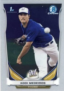 (52) 2014 Bowman Draft KODI MEDEIROS Rookie LOT ALL CHROME Brewers CDP9 - Picture 1 of 1